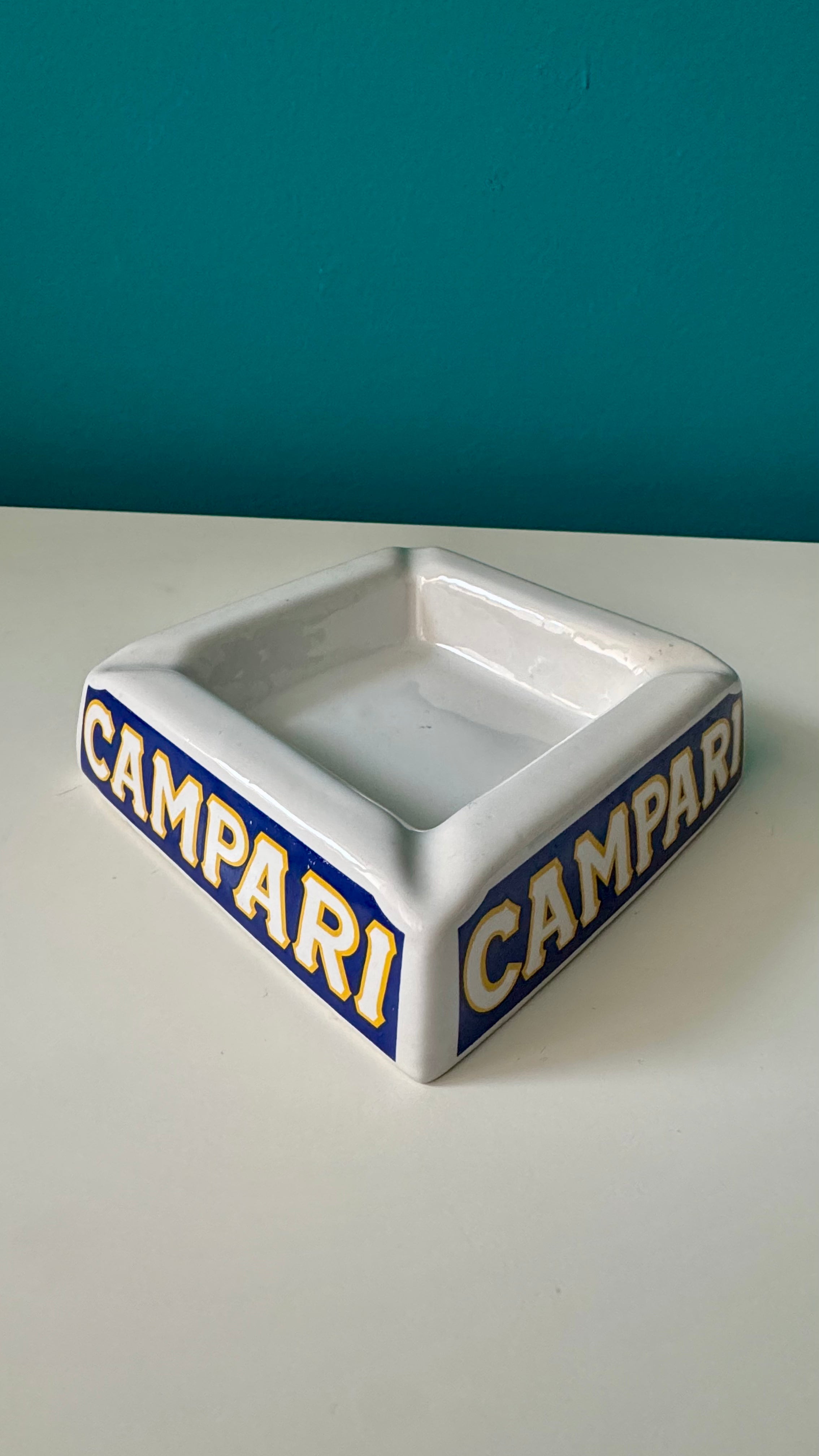 Posacenere Campari in ceramica